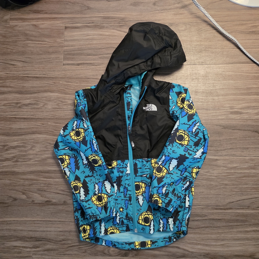 The North Face Blue and Black Hooded Jacket